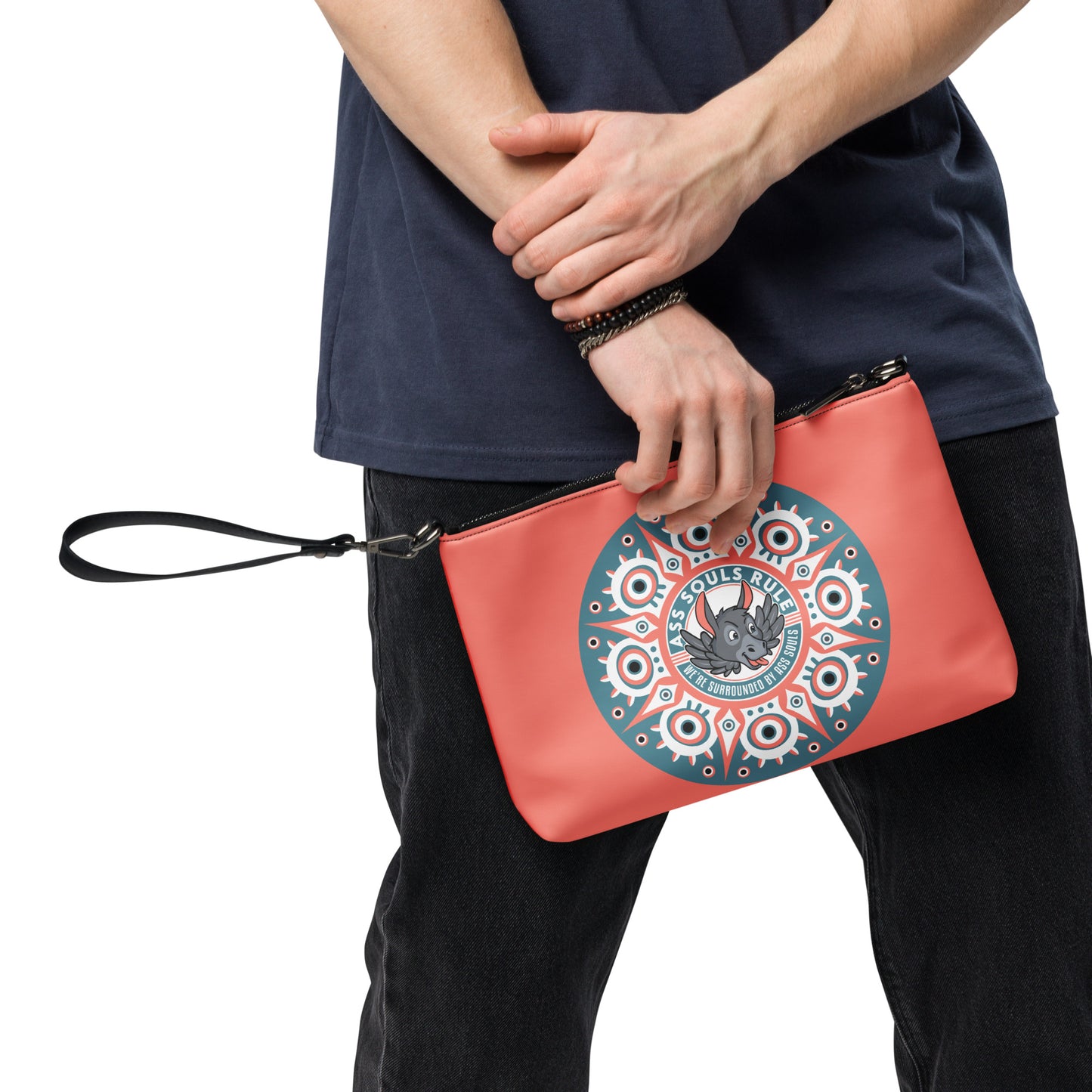 Psyche Secure-I.T. salmon crossbody bag