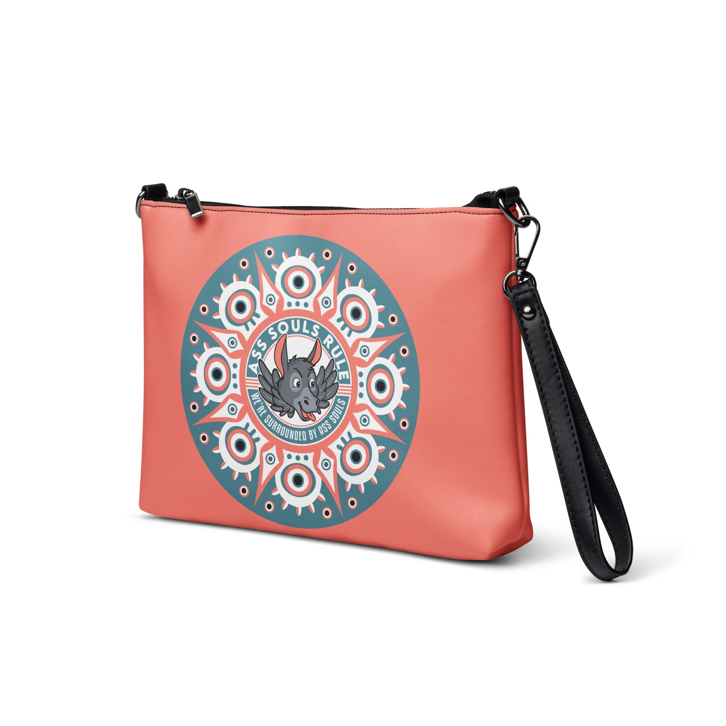 Psyche Secure-I.T. salmon crossbody bag
