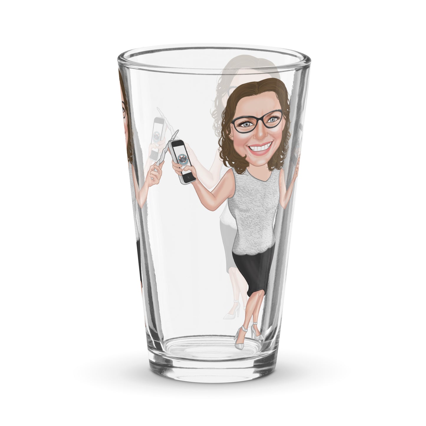 Sourcepool shaker pint glass