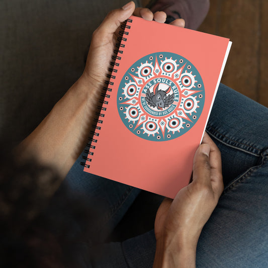 Psyche Secure-I.T. salmon spiral notebook