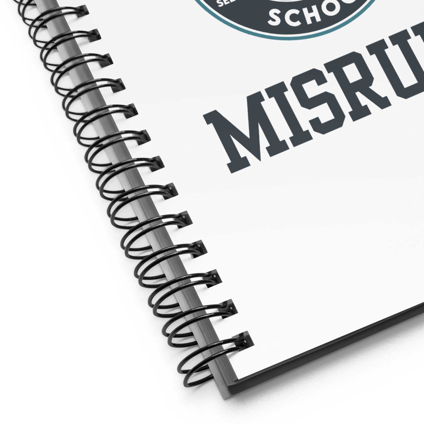 SuperCool MisRule spiral notebook