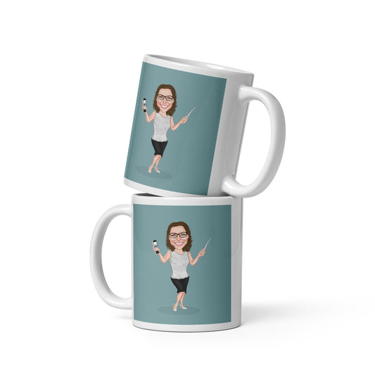 Sourcepool white glossy mug