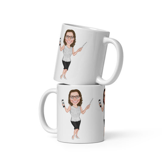 Sourcepool white glossy mug