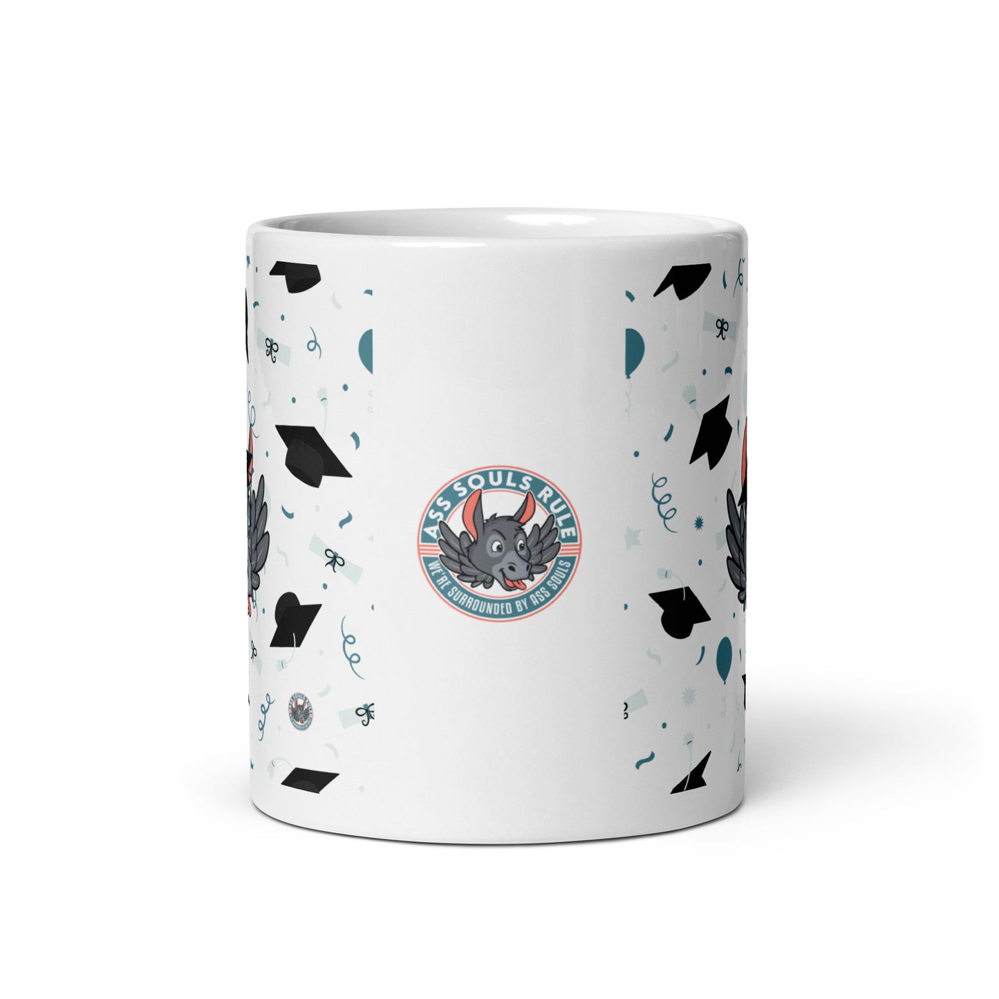 Happy Graduation Ass Soul White glossy mug