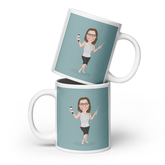 Sourcepool white glossy mug