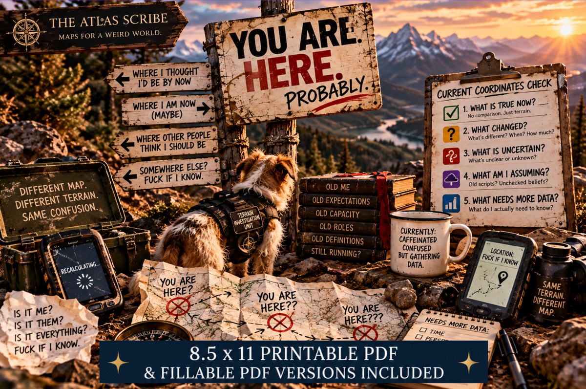 You Are Here. Probably. 8x11 Digital Field Map