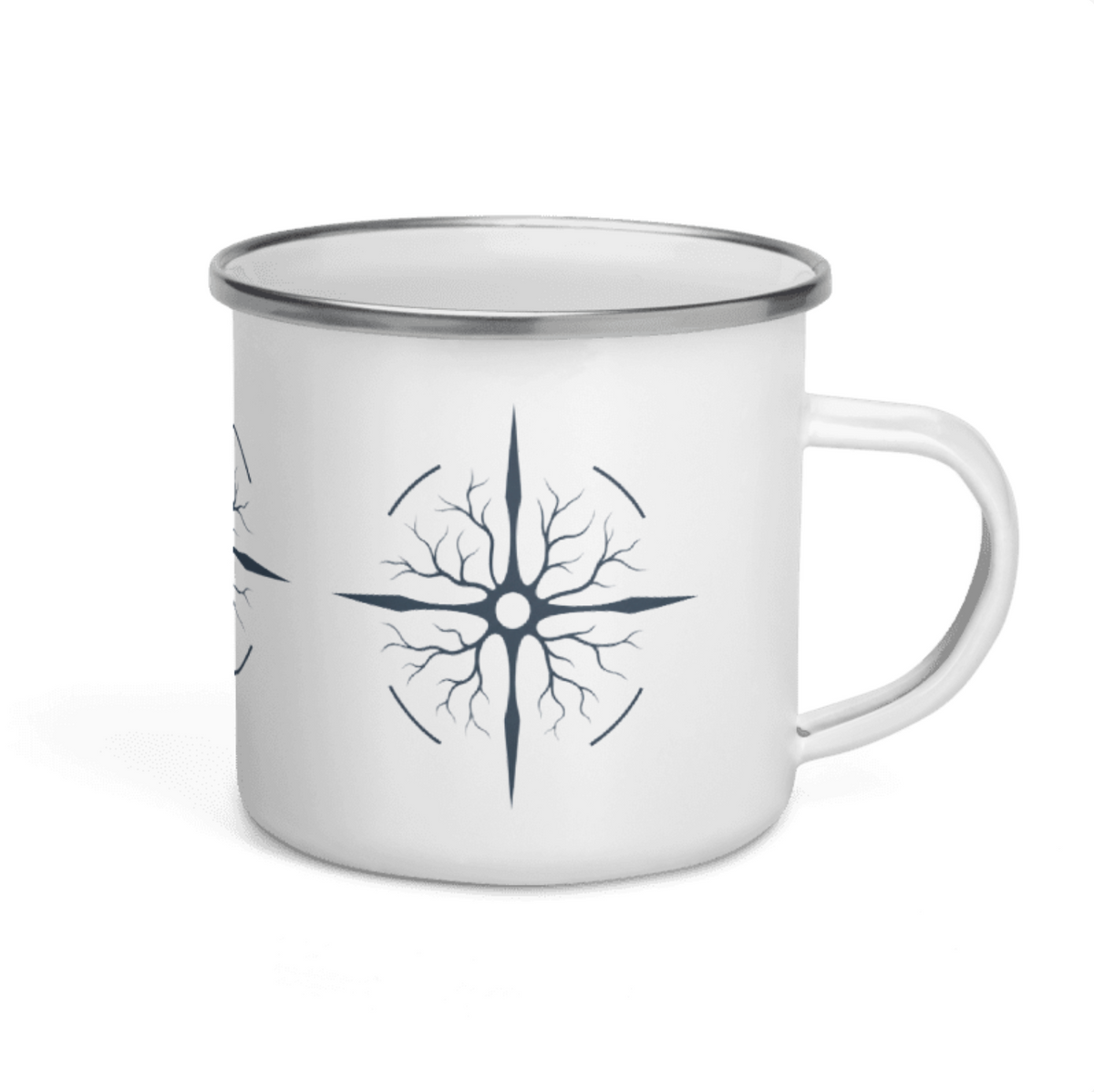 THE ATLAS SCRIBE COMPASS™ ENAMAL MUG