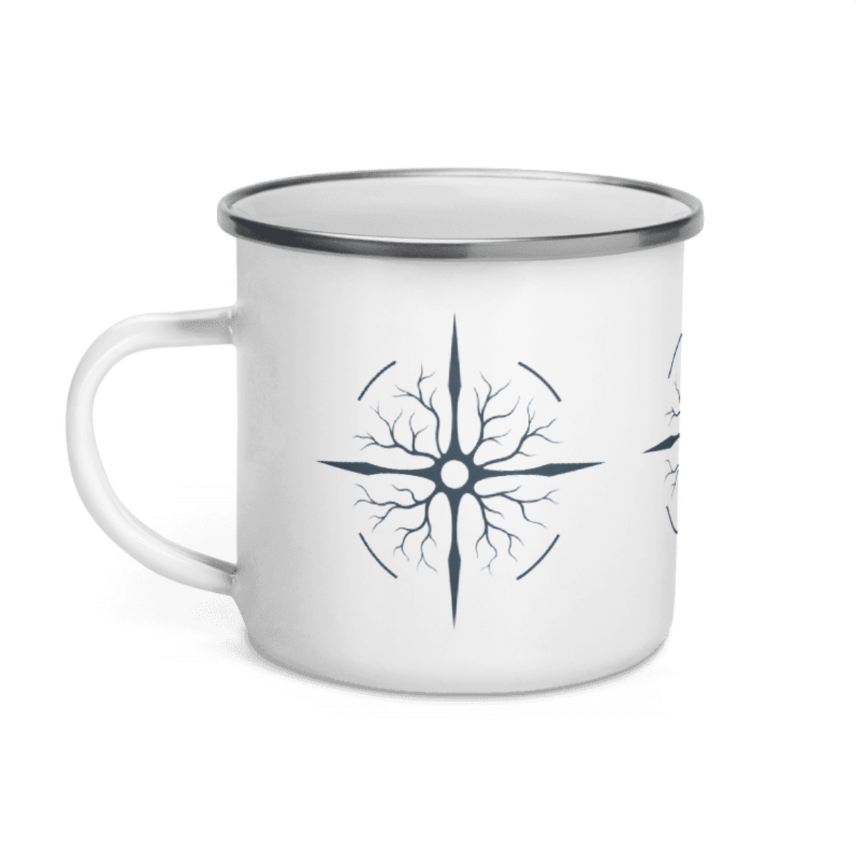 THE ATLAS SCRIBE COMPASS™ ENAMAL MUG