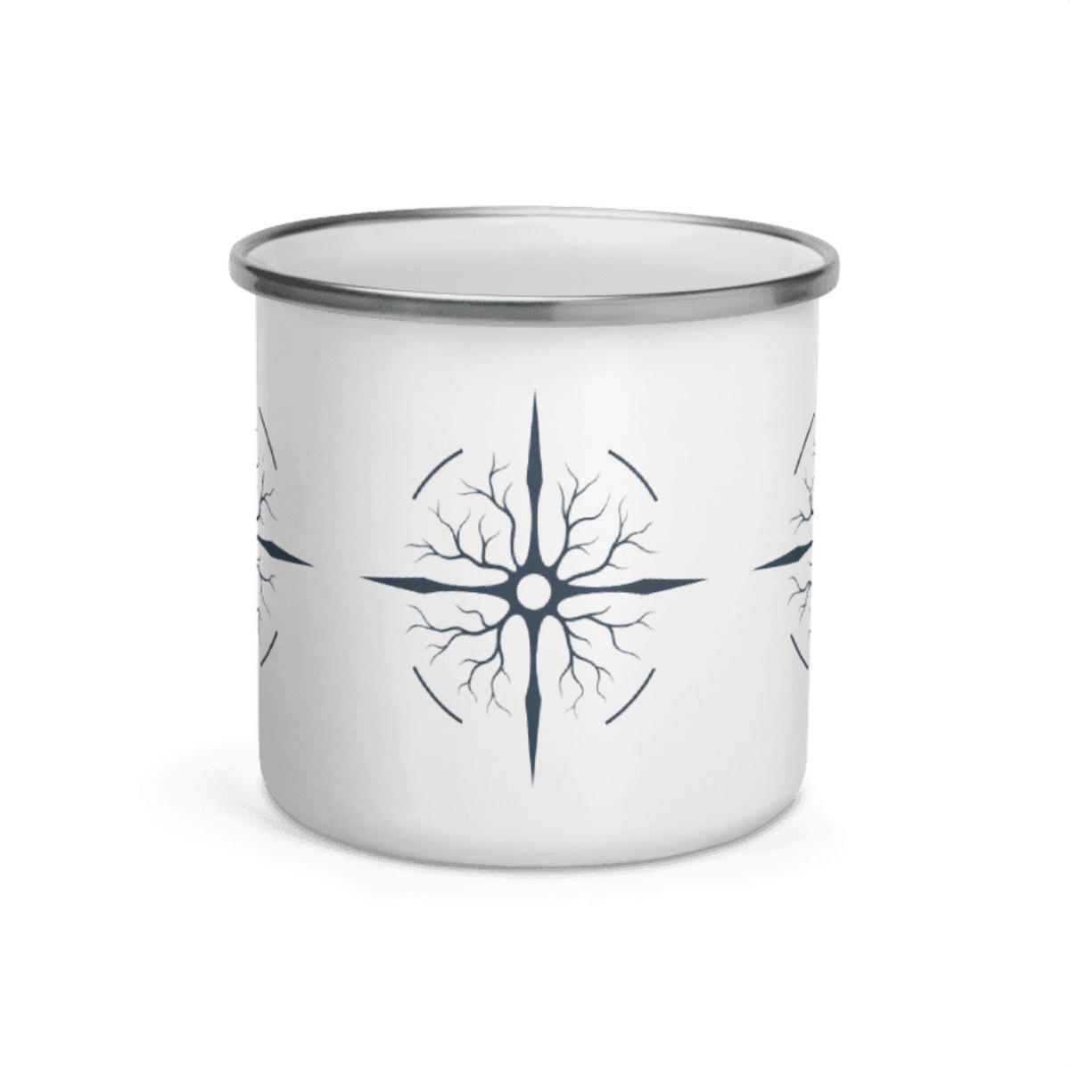 THE ATLAS SCRIBE COMPASS™ ENAMAL MUG