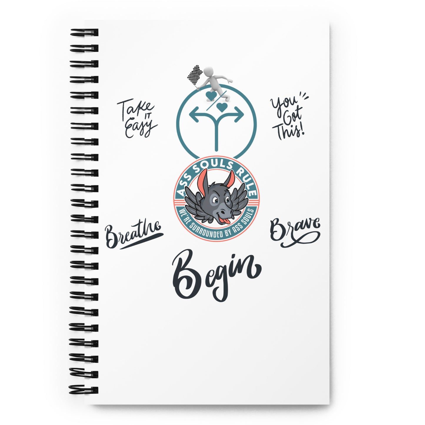 You Can Get Through This Change spiral notebook